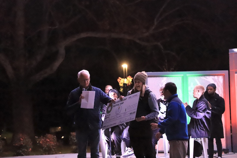 As part of the annual Overland Park Holiday Fund, the community raised $10,000 for the Golden Scoop.